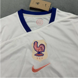 2025-26 Mens  France away  white Soccer Jersey