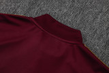 2025-26 Mens Arsenal Red Retro Edition  half pull Training suit