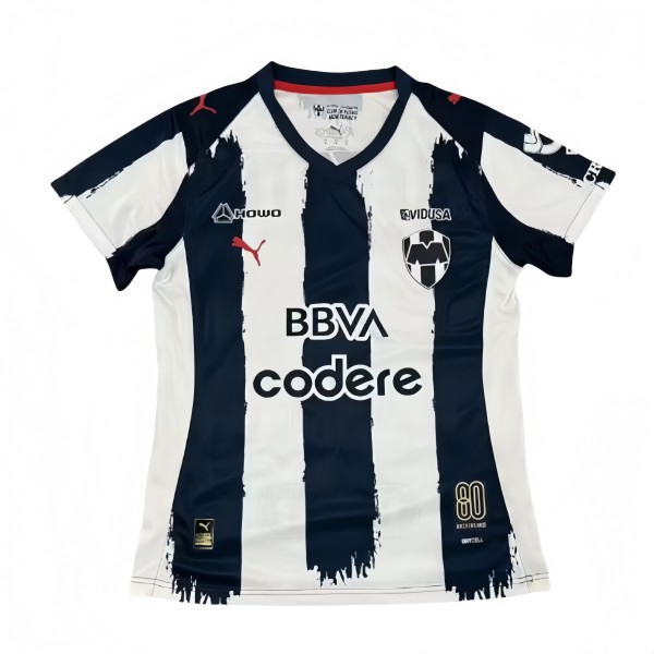 2025-26  Women Monterrey home blue Soccer Jersey