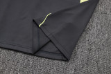 2025-26 Mens Real  Madrid black  Half-pull Training Suit