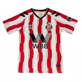 2025-26 Mens Sunderland home Red and white Fans Soccer Jersey