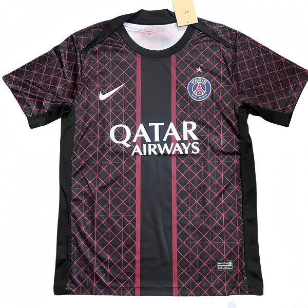 2025-26Mens psg black Red Special Edition soccer jersey（Have One Stars⭐)
