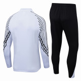 2025-26 Mens PSG Paris white half pull Tracksuit suit