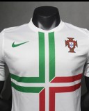 2010  Mens Portugal away white Retro Player Soccer Jersey