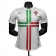 2010  Mens Portugal away white Retro Player Soccer Jersey