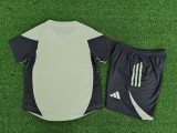2025-26 Kids Real Madrid light green soccer Jersey