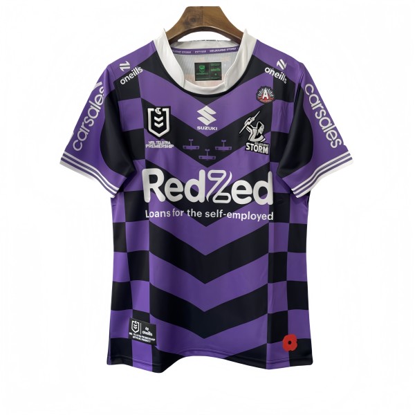 2025 Mens Melbourne Storm Home Rugby Jersey