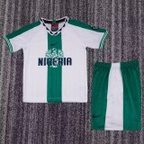 1996  Kids Nigeria Retro away soccer Jersey
