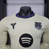2025-26 Mens Barcelona away  Long Sleeve Player version  soccer jersey
