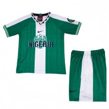1996  Kids Nigeria Retro home soccer Jersey