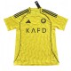 2025-26 Mens  Al-Nassr home yellow soccer jersey