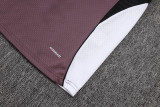 2025-26 Mens Manchester United  Grey purple Short Training Suit