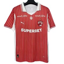 2025-26 Mens  Dinamo București Home red Fans Soccer Jersey