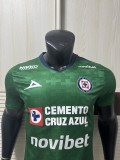 2025-26 Mens Cruz Azul  Player version Green soccer Jersey