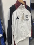 2025-26 Mens Manchester United white new embroidery  windbreaker