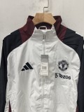 2025-26 Mens Manchester United white new embroidery  windbreaker