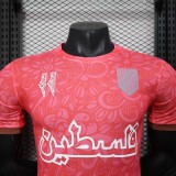 2025-26 Mens Palestine（Palestina）pink Player version soccer jersey