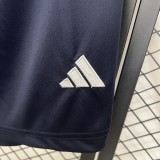 2025-26 Mens Real Madrid away blue  Shorts Pants