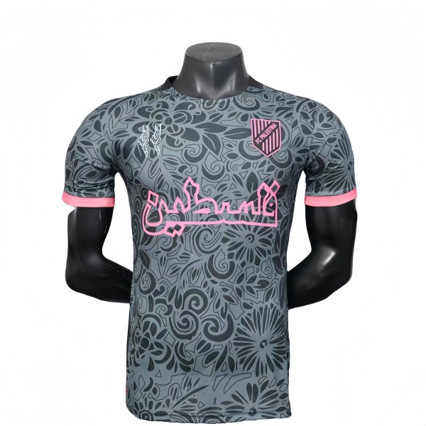 2025-26 Mens  Palestine（Palestina） grey Player version soccer jersey
