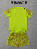 2025-26 Kids Marseille Goalkeeper yellow  soccer jersey
