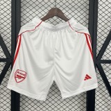 2025-26 Mens Arsenal  home white  Shorts Pants