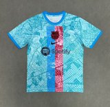 2025-26 Mens Barcelona green  soccer Jersey