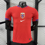 2025-26  Mens  Norway home red  Player version soccer jersey