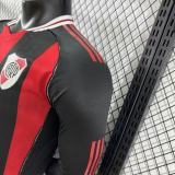 2025-26 Mens River Plate away Player Version  Long Sleeve  Jersey
