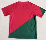 2025-26 Mens Morocco Special Edition red green  soccer Jersey