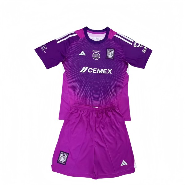 2025-26 Kids Tigres UANL goalkeeper Purple soccer Jersey