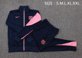 2025-26 Mens Barcelona Upper Blue Jacket Training  suit