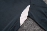 2025-26 Mens Real  Madrid dark grey Half pull Training Suit
