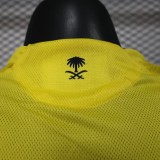 2025-26 Mens Al-Nassr home yellow  Player soccer Jersey