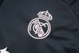 2025-26 Mens Real  Madrid dark grey Half pull Training Suit