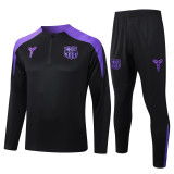 2025-26 Mens Barcelona black Half pull   Training  suit