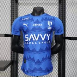2025-26 Mens Al-Hilal home blue  Player version soccer jersey