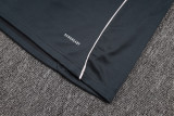 2025-26 Mens Real  Madrid dark grey Half pull Training Suit