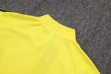 2025-26 Mens Real Madrid yellow Jacket Training Suit