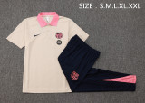 2025-26 Mens Barcelona  beige polo Training Suit