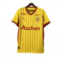 Mens RC Lens home yellow  soccer Jersey 2025-26