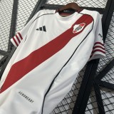 2025-26 Mens River Plate home white Training clothes Soccer Jersey