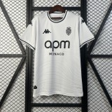 2025-26 Mens  AS Monaco away  white soccer Jersey
