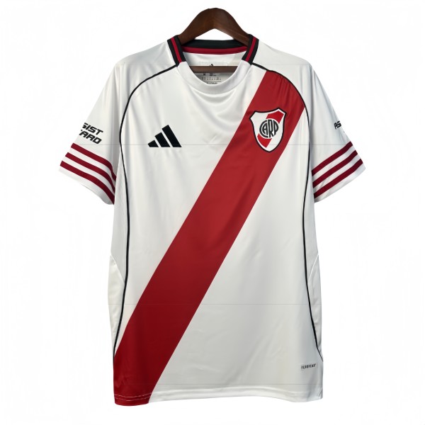 2025-26 Mens River Plate home white Training clothes Soccer Jersey
