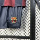 2025-26 Kids Barcelona Special Edition red black soccer jersey