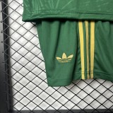 2025-26  Mexico Kids Golden Cup Green Soccer Jersey