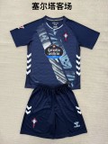 2025-26 KIDS Celta away blue soccer jersey