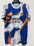 2025-26 Mens Real Madrid Special edition blue white soccer Jersey