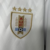 Mens Jersey Uruguay  away white Cheap Soccer Jerseys 2526