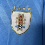 2025-26 Mens  Uruguay home blue  Soccer Jersey