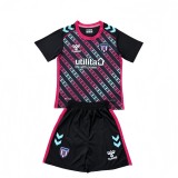 2025-26 Kids Sunderland black goalkeeper  Soccer Jersey